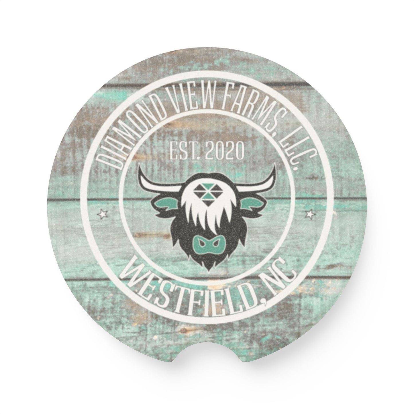 Soapstone Car Coaster - Rustic Farmhouse Design, by Diamond View Farms