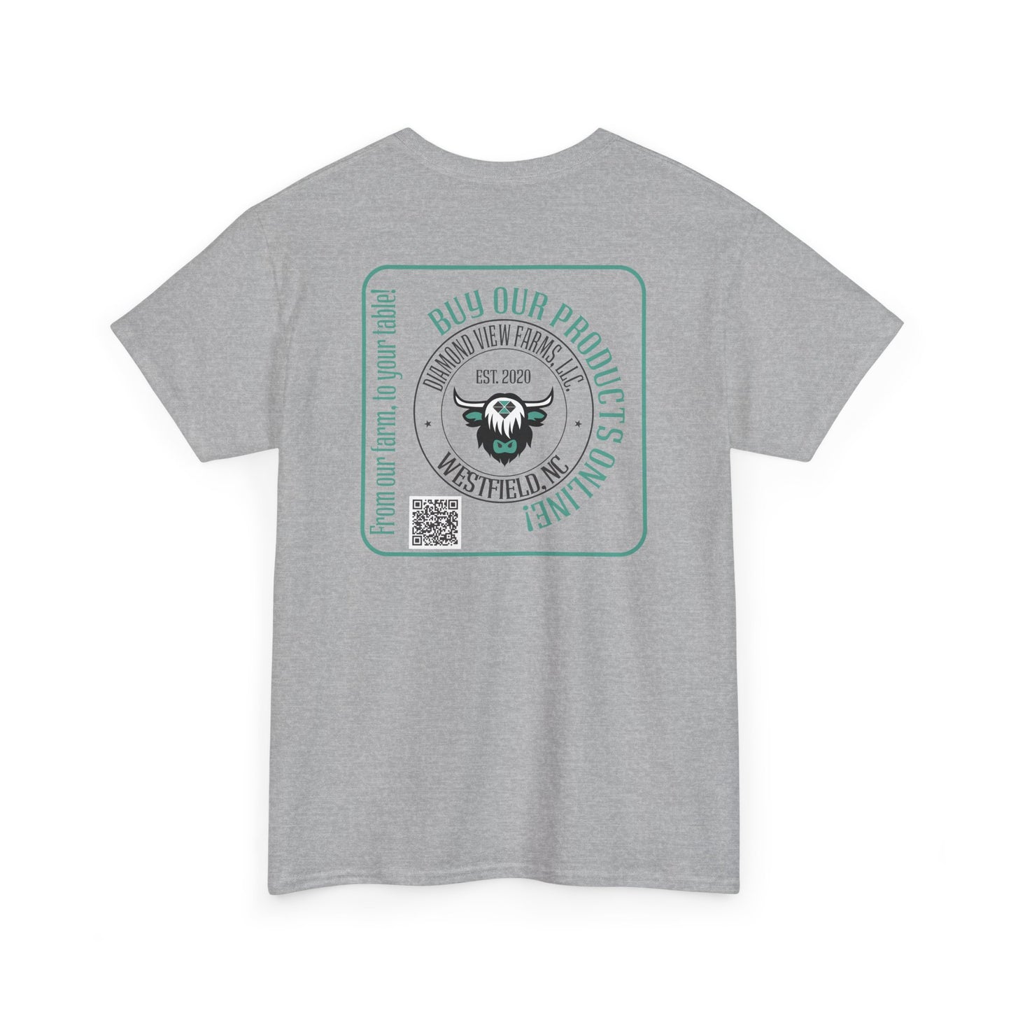 Vintage Graphic Unisex Heavy Cotton Tee - Retro Style with Cool Design, by Diamond View Farms