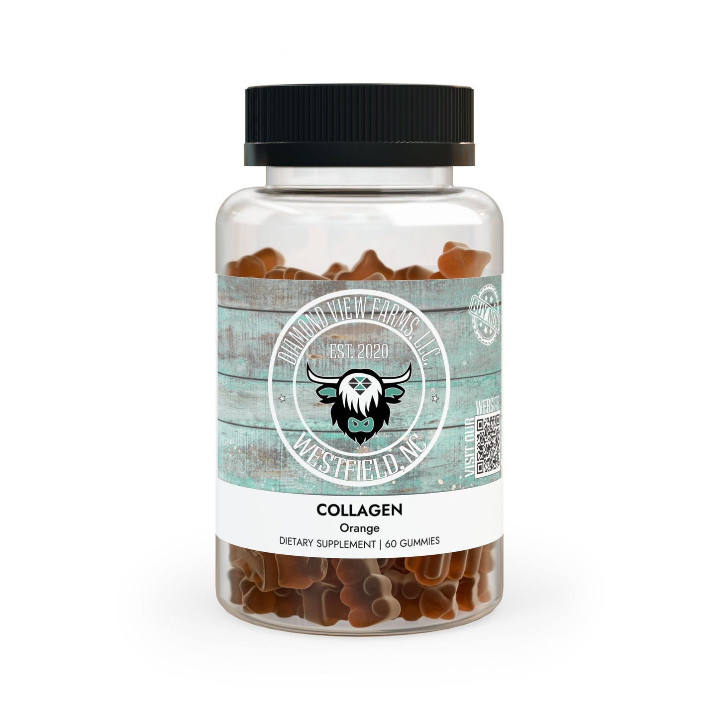 Collagen Gummies (60 Gummies), by Diamond View Farms