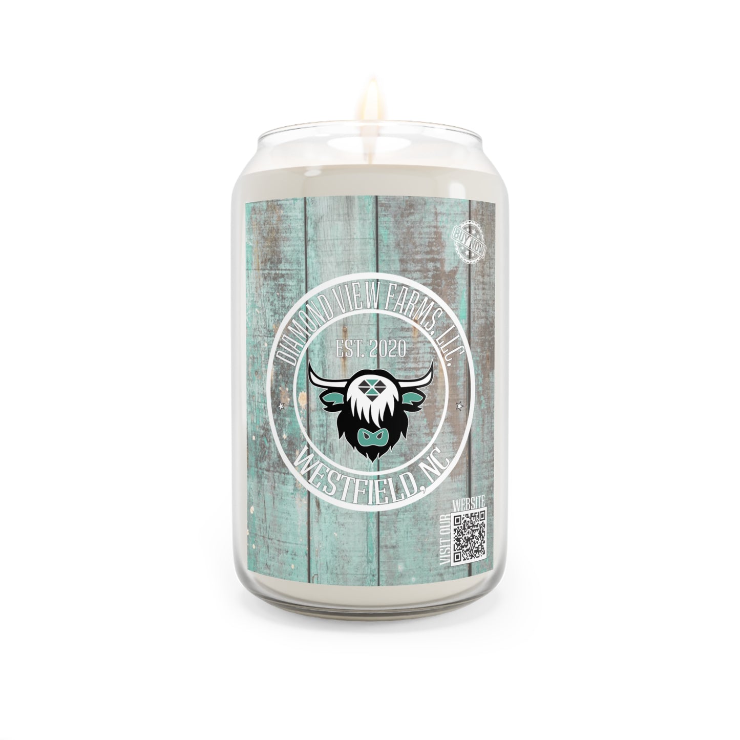 Farmhouse Fresh Scented Candle - Est. 2020 - Relaxing Home Decor, by Diamond View Farms