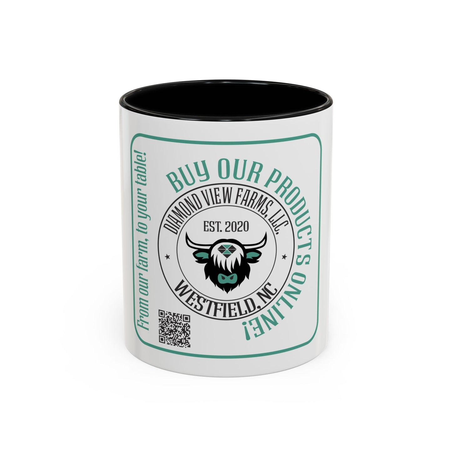 Personalized Farm Fresh Coffee Mug, by Diamond View Farms - 11oz
