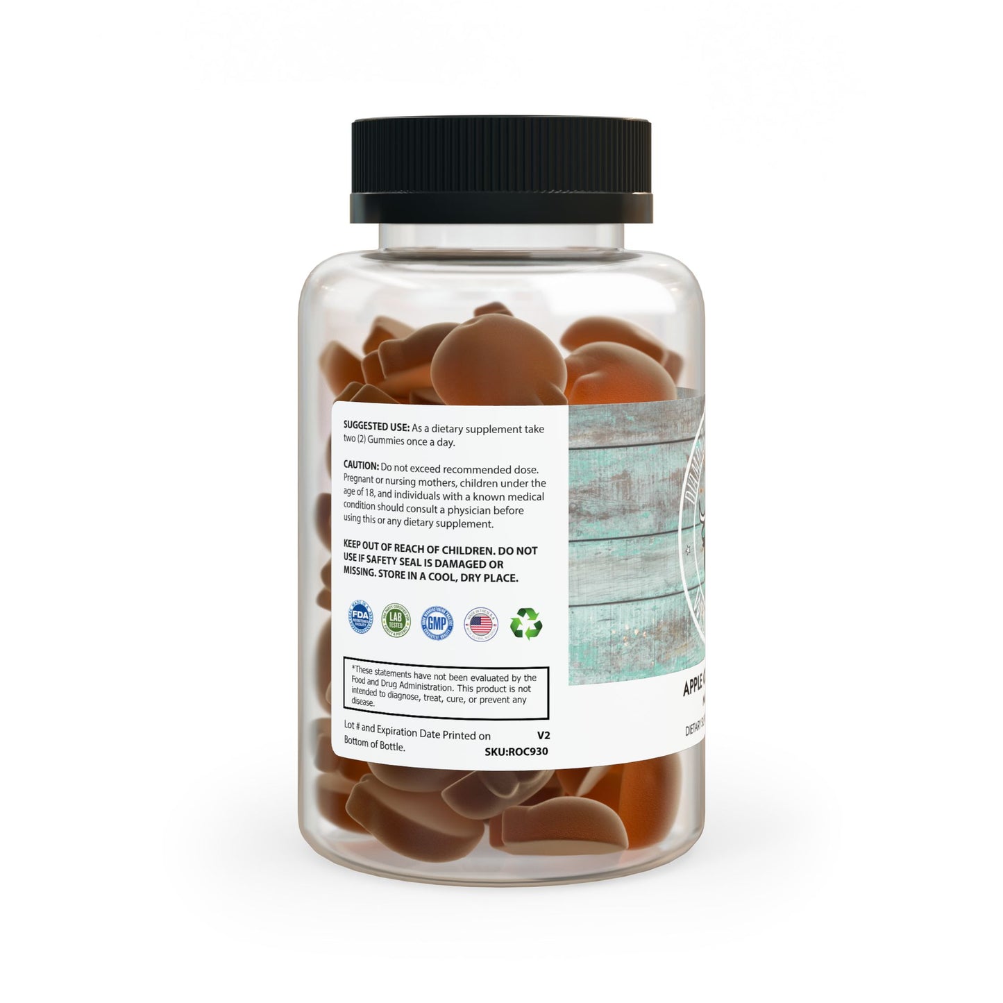 Apple Cider Vinegar Gummies (60 Gummies), by Diamond View Farms