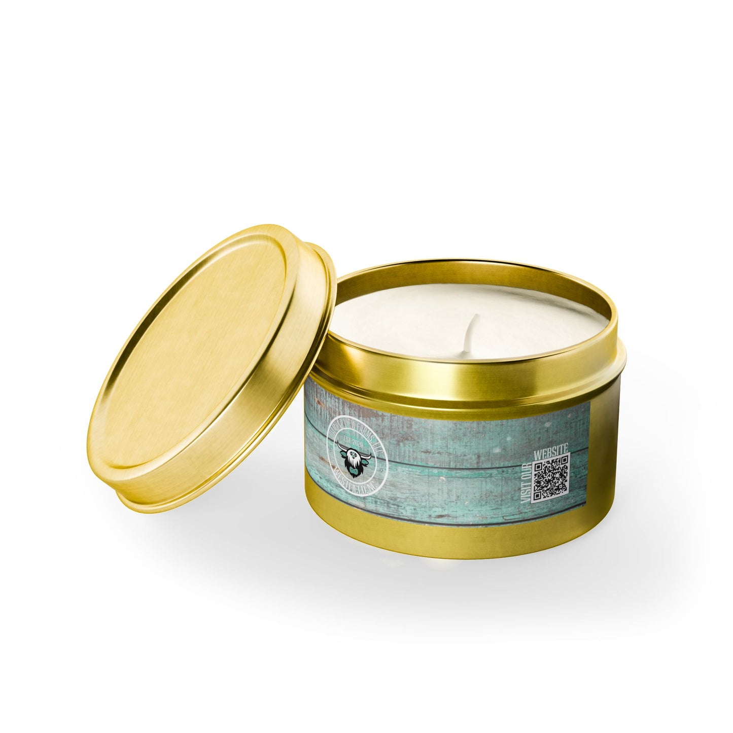 Rustic Tin Candles - Eco-Friendly Soy Wax, Perfect for Relaxation & Home Décor, by Diamond View Farms