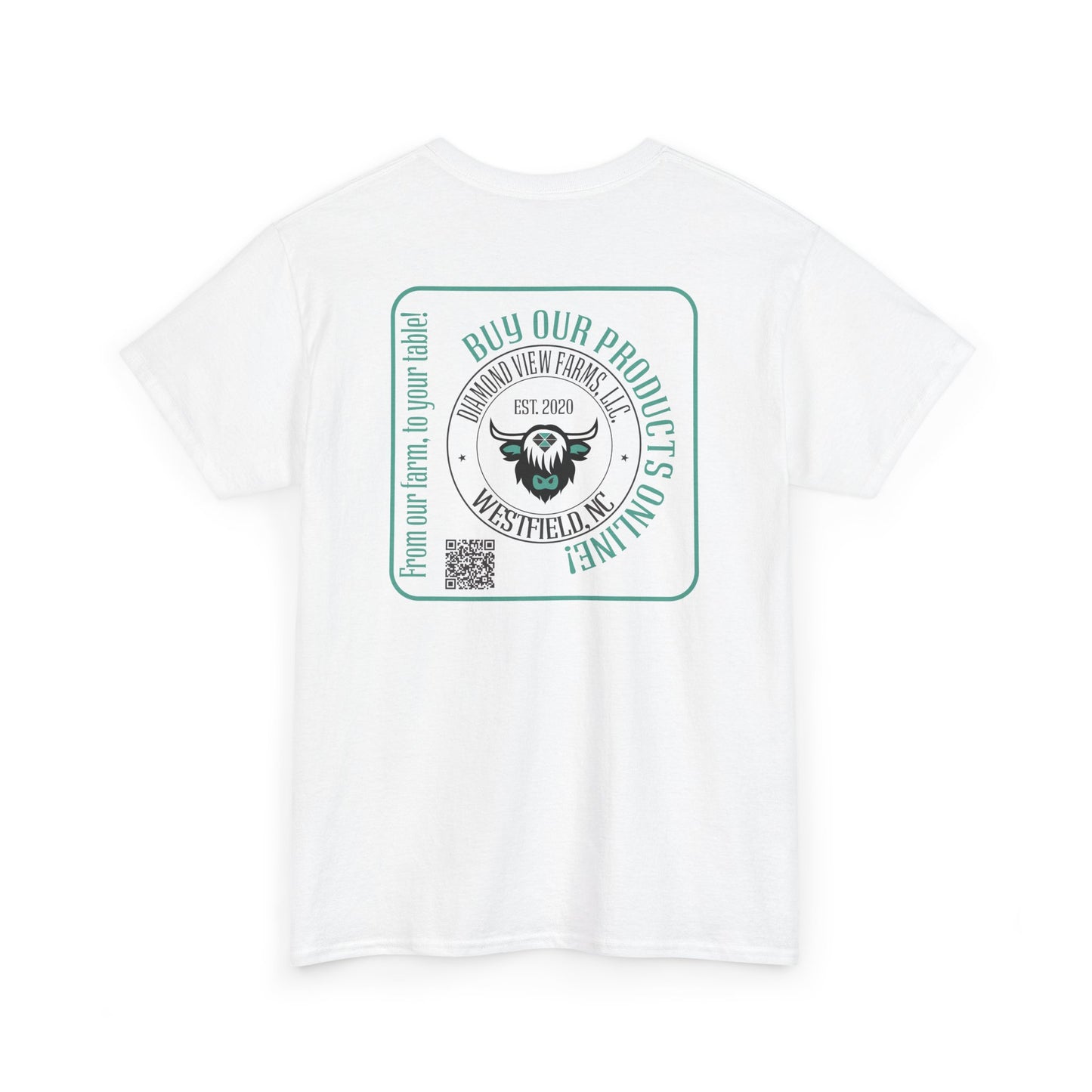 Vintage Graphic Unisex Heavy Cotton Tee - Retro Style with Cool Design, by Diamond View Farms