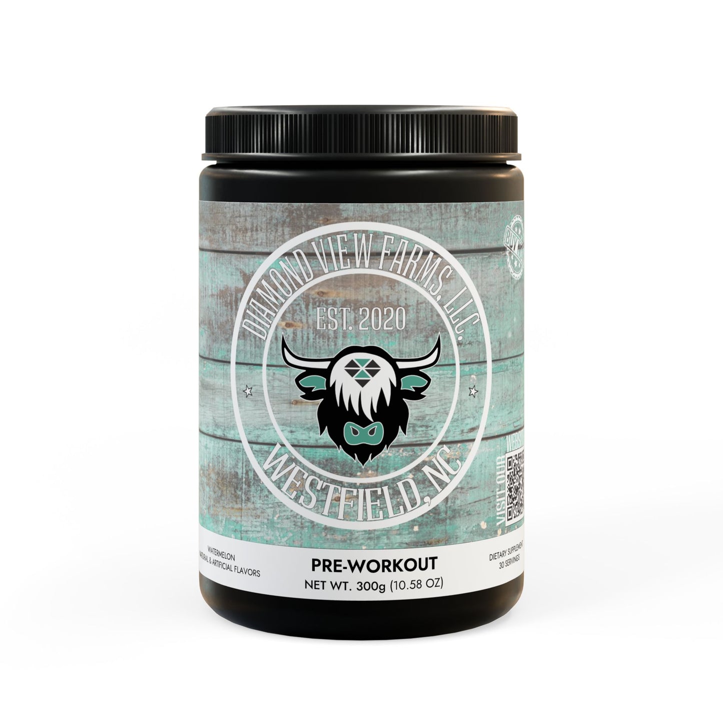 Pre-Workout Supplement, Watermelon (300g, 10.58oz), by Diamond View Farms