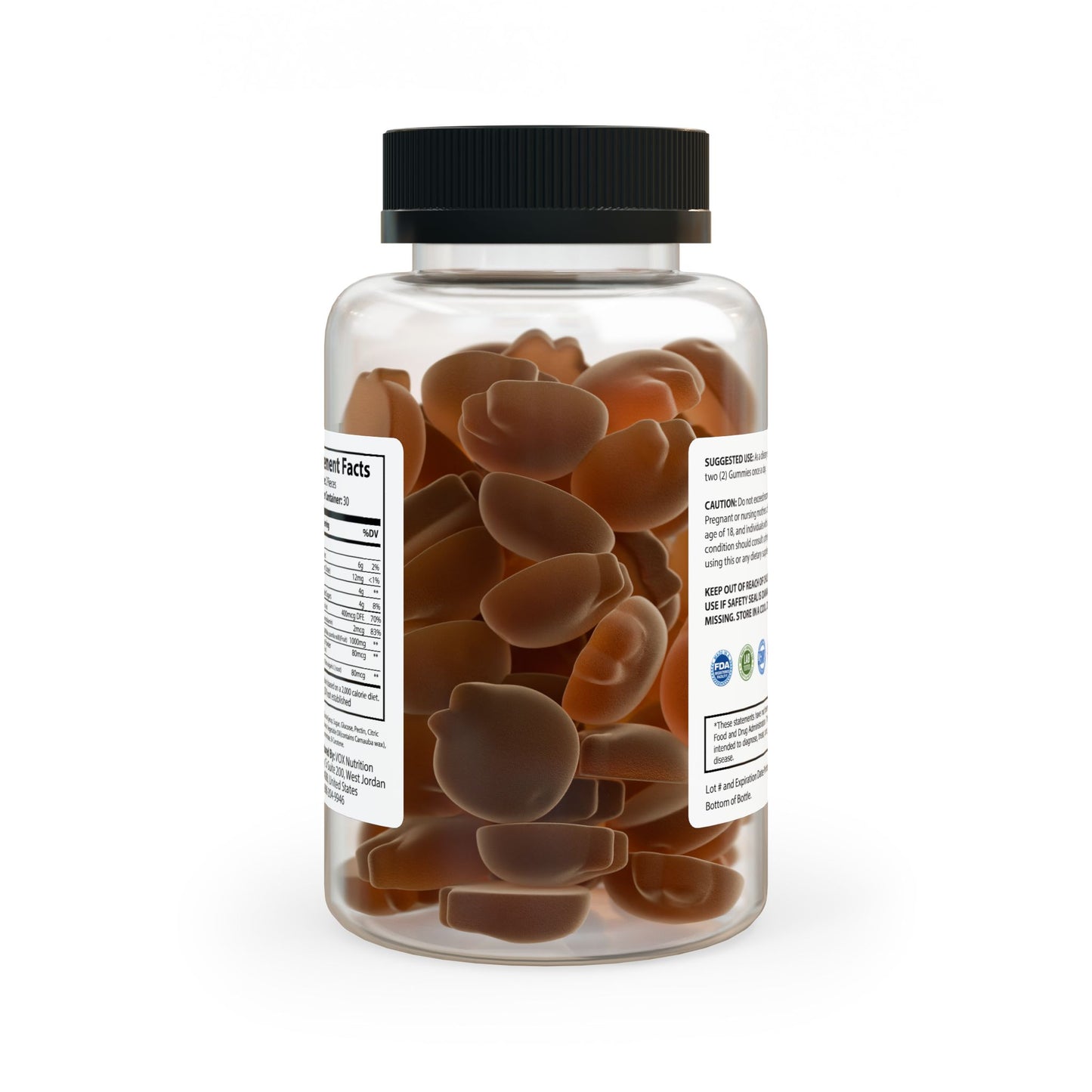 Apple Cider Vinegar Gummies (60 Gummies), by Diamond View Farms