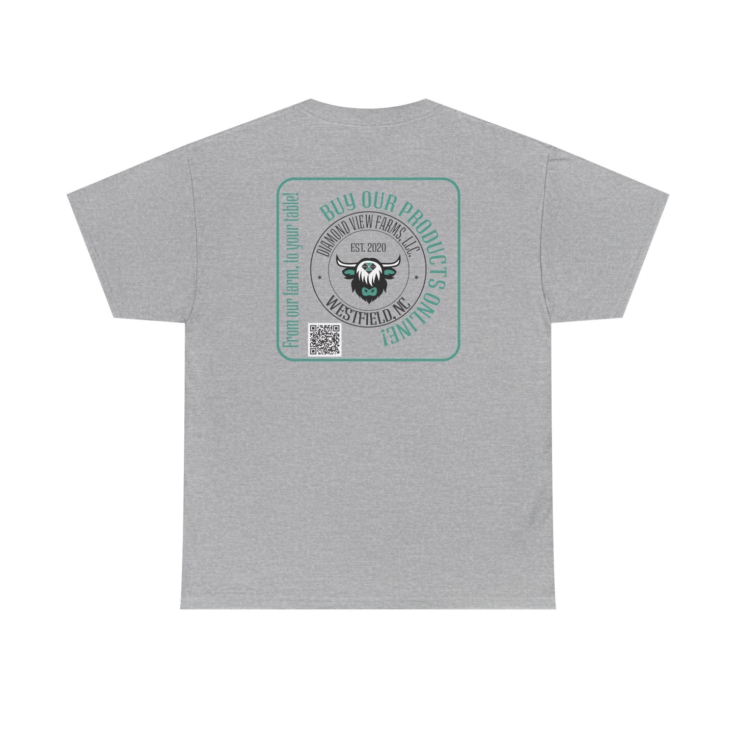 Vintage Graphic Unisex Heavy Cotton Tee - Retro Style with Cool Design, by Diamond View Farms