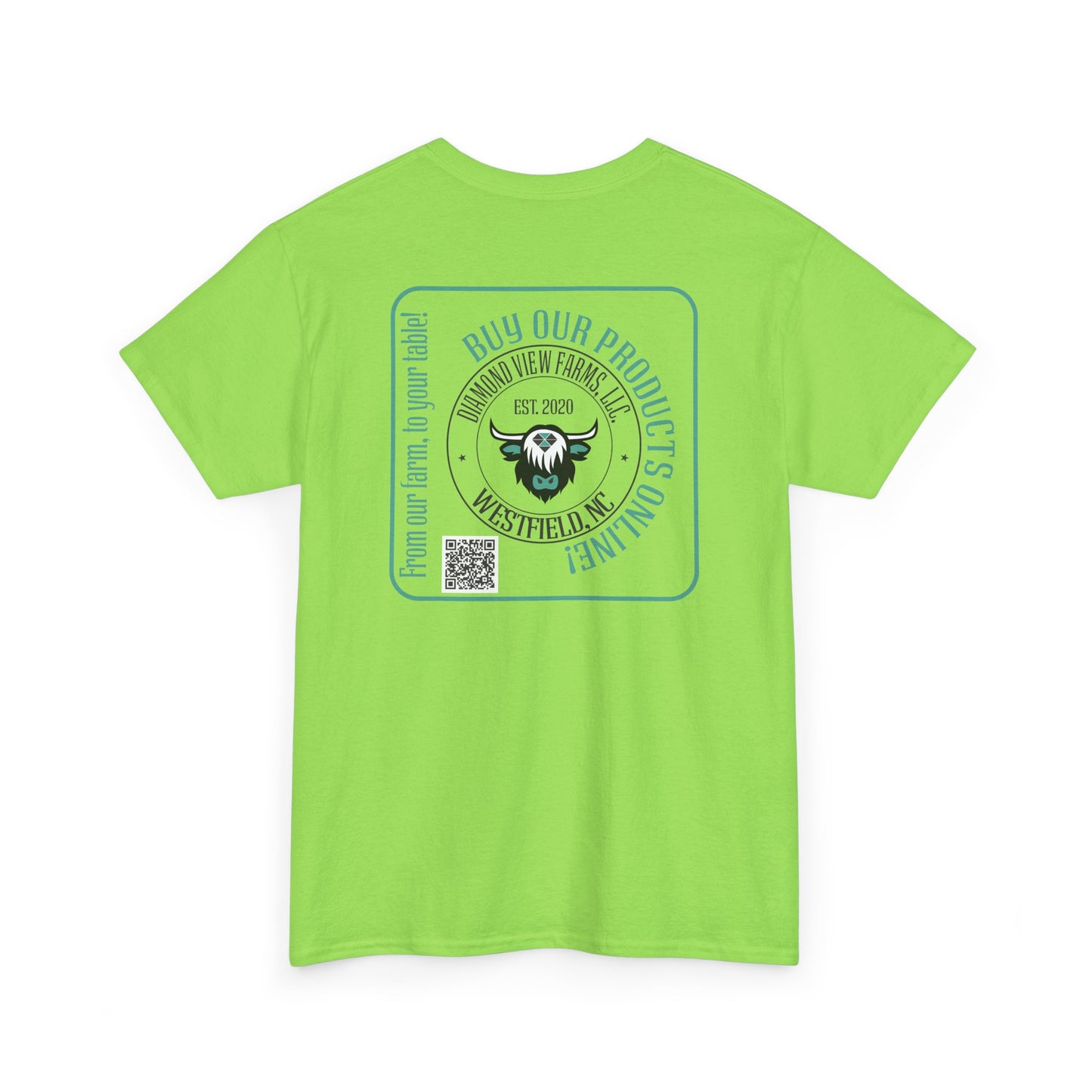 Vintage Graphic Unisex Heavy Cotton Tee - Retro Style with Cool Design, by Diamond View Farms