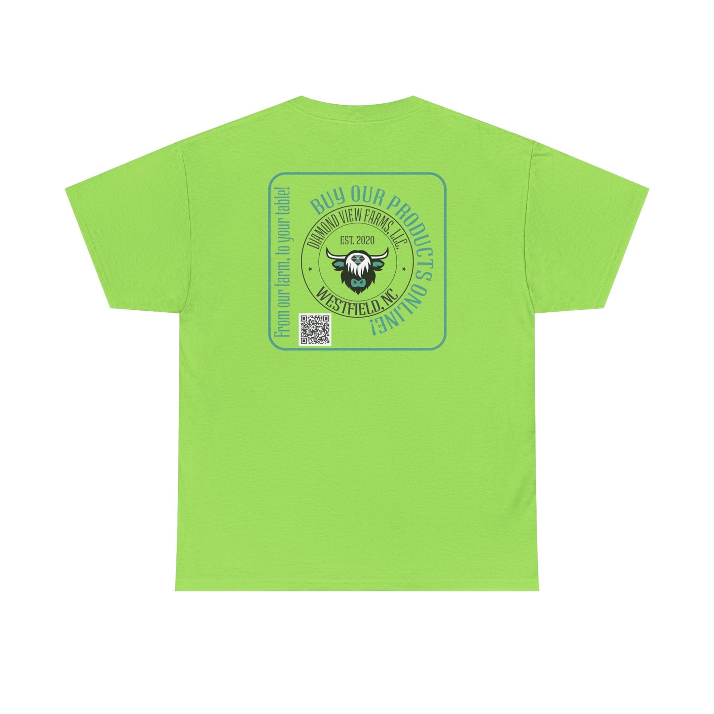 Vintage Graphic Unisex Heavy Cotton Tee - Retro Style with Cool Design, by Diamond View Farms