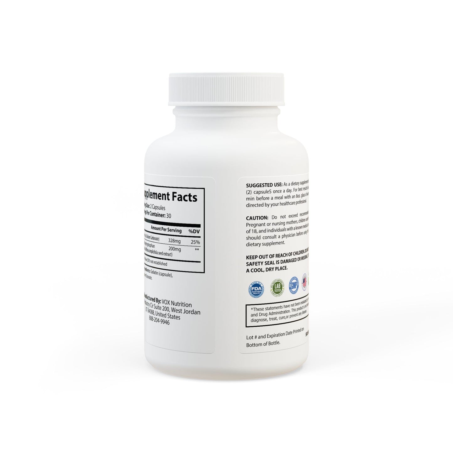 5-HTP Supplement (60 Capsules), by Diamond View Farms