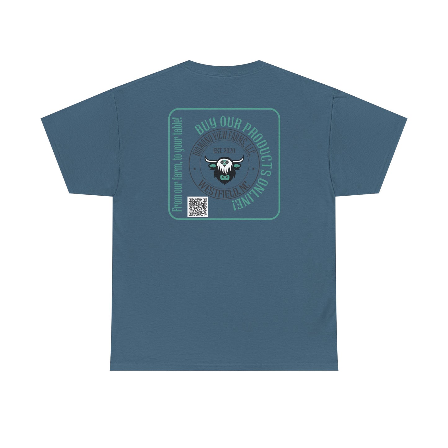 Vintage Graphic Unisex Heavy Cotton Tee - Retro Style with Cool Design, by Diamond View Farms