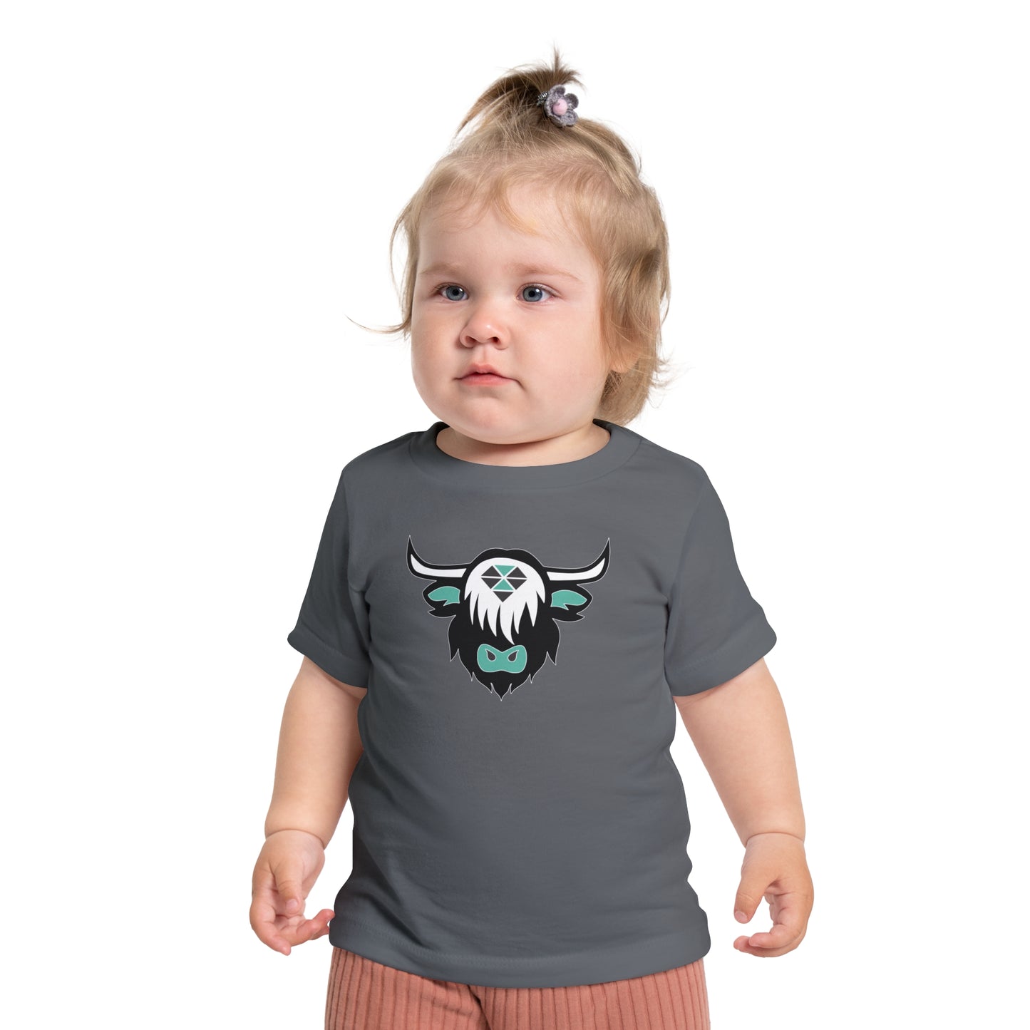 Cute Highland Cow Infant Tee - Adorable Baby T-Shirt with Fun Graphic, by Diamond View Farms