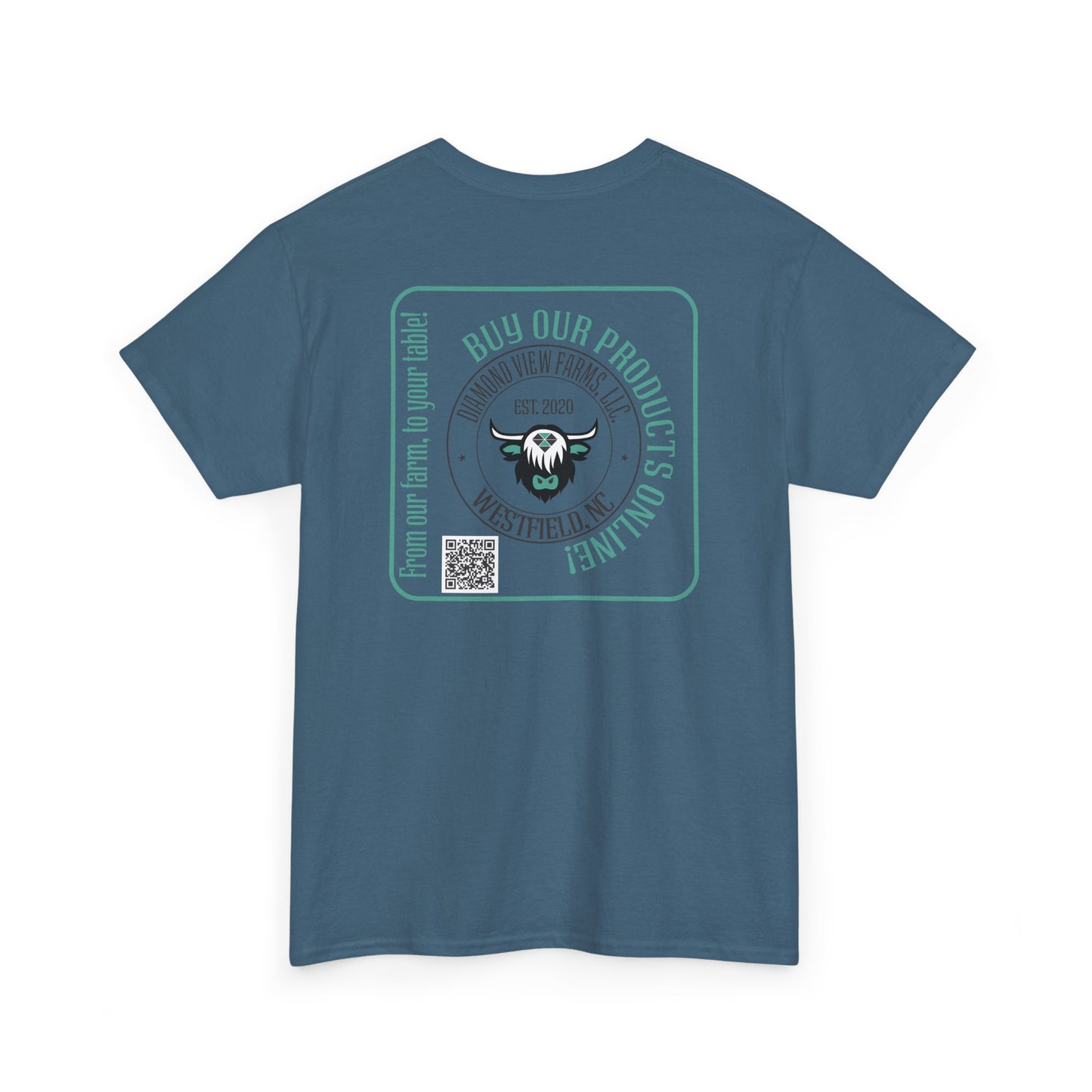 Vintage Graphic Unisex Heavy Cotton Tee - Retro Style with Cool Design, by Diamond View Farms