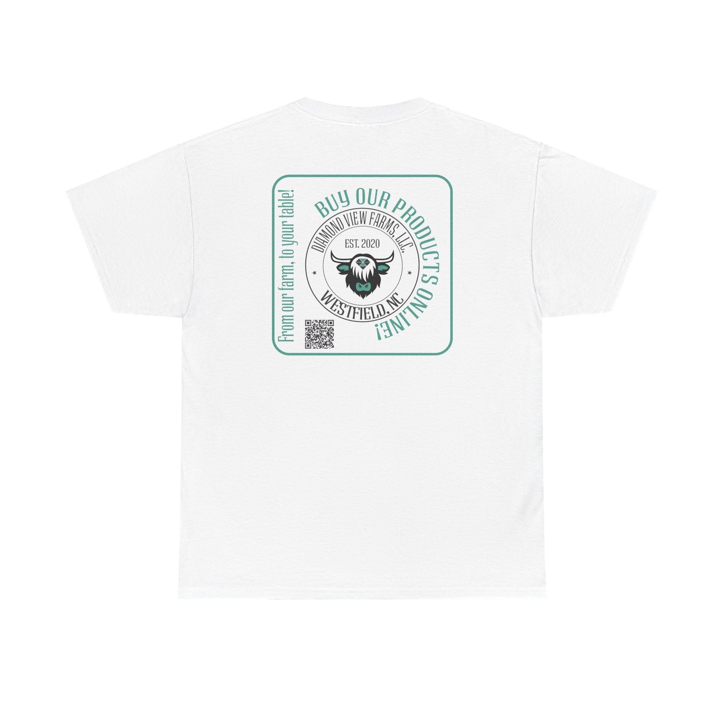 Vintage Graphic Unisex Heavy Cotton Tee - Retro Style with Cool Design, by Diamond View Farms