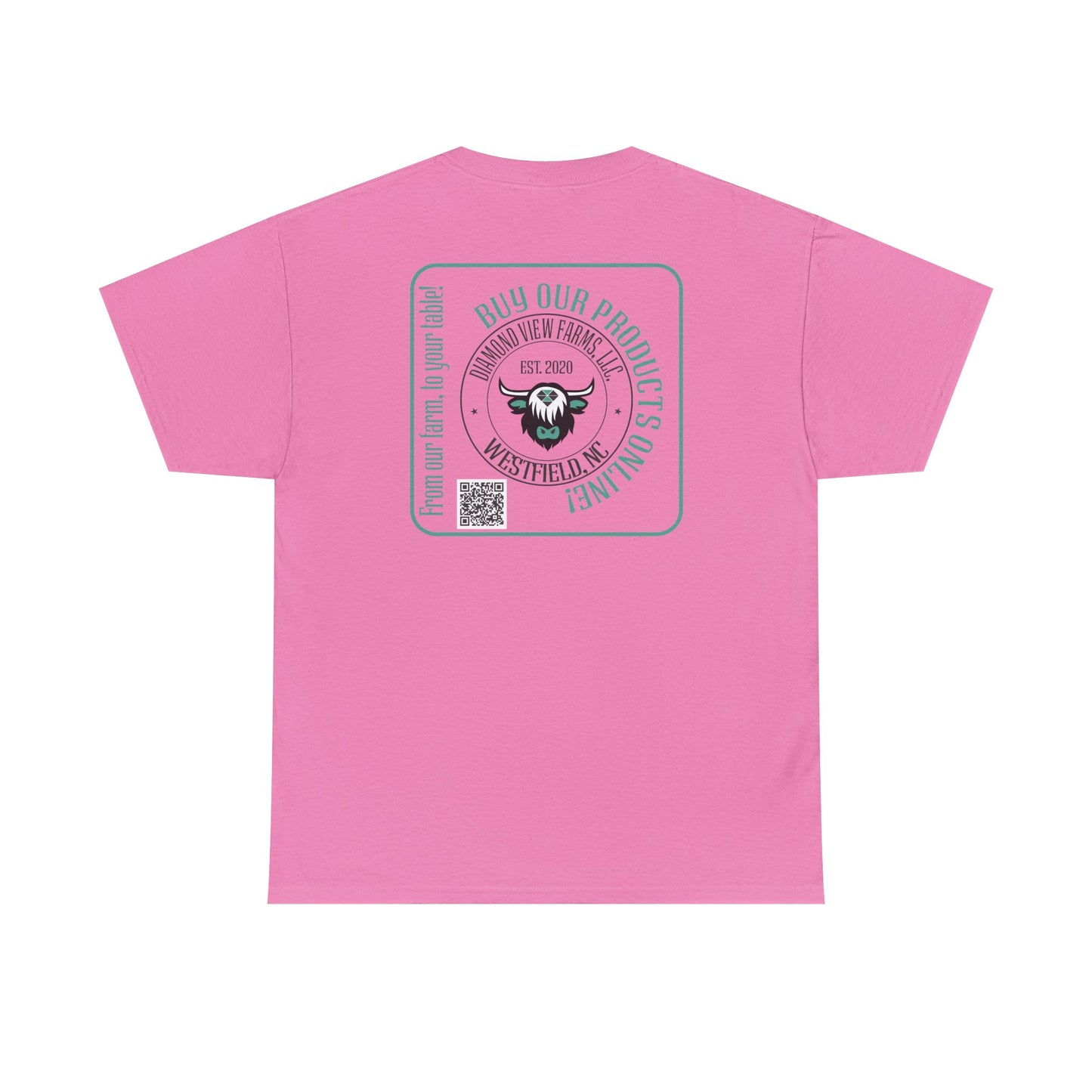 Vintage Graphic Unisex Heavy Cotton Tee - Retro Style with Cool Design, by Diamond View Farms