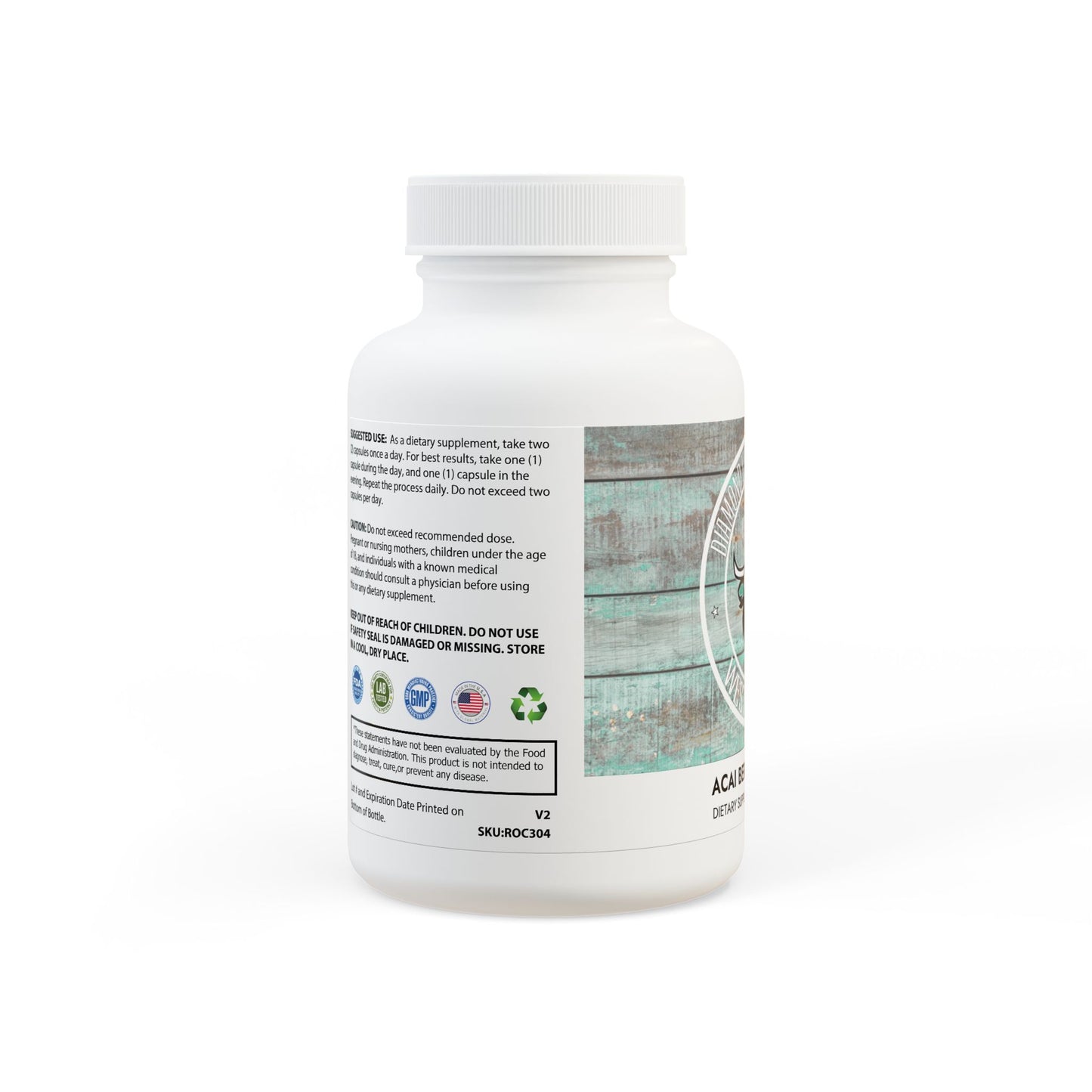 Acai Berry Complex Supplement (60 Capsules), by Diamond View Farms