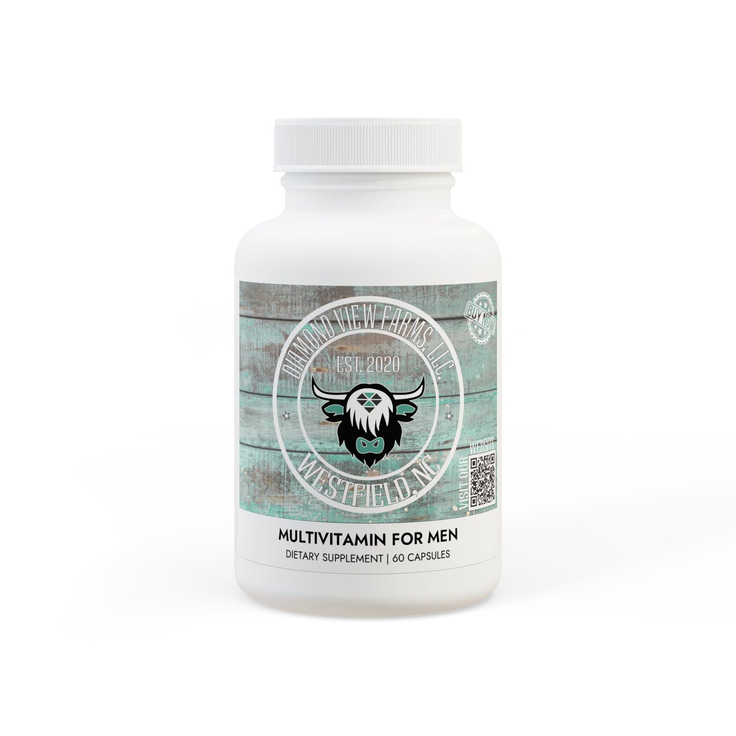 Multivitamin for Men Supplement (60 Capsules), by Diamond View Farms