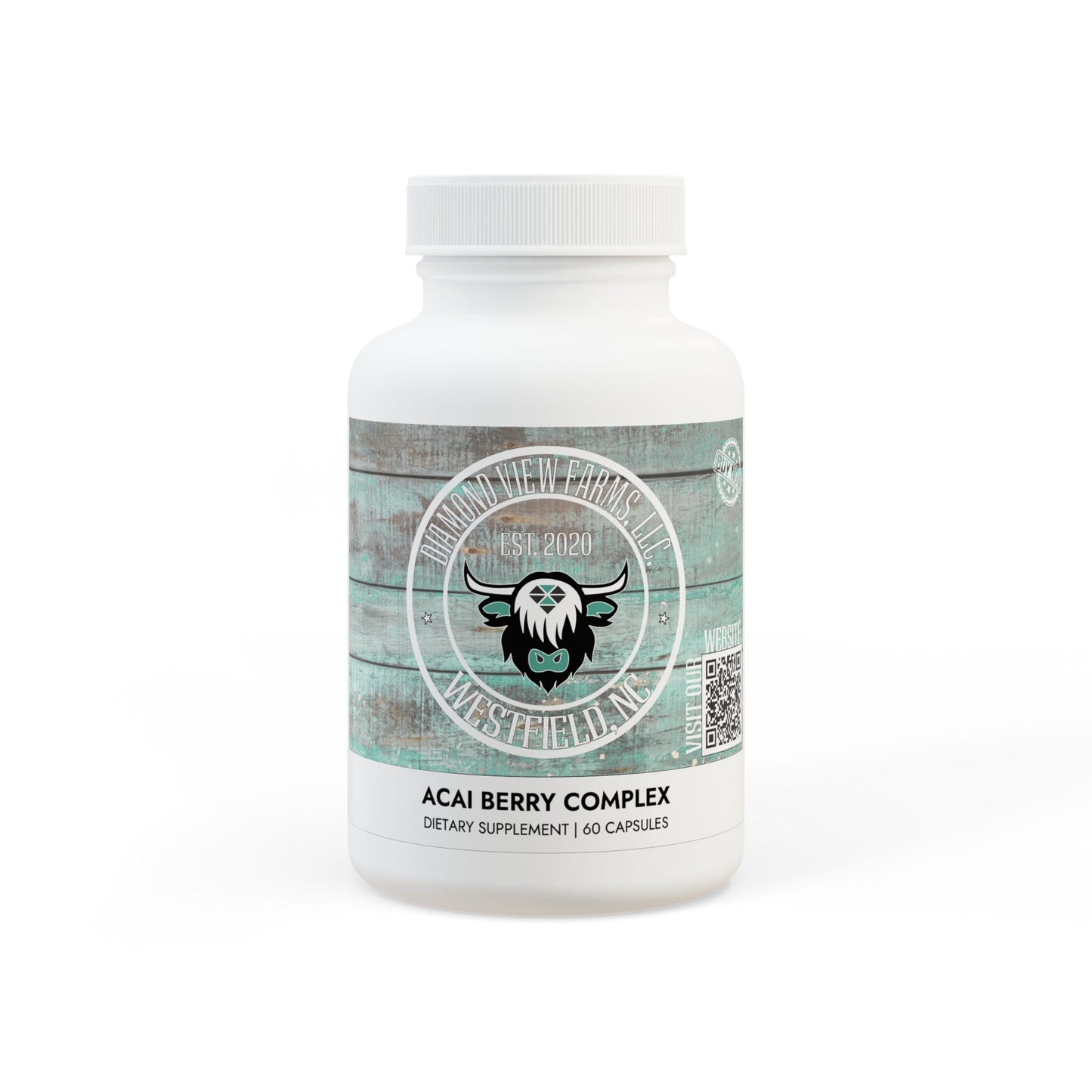 Acai Berry Complex Supplement (60 Capsules), by Diamond View Farms