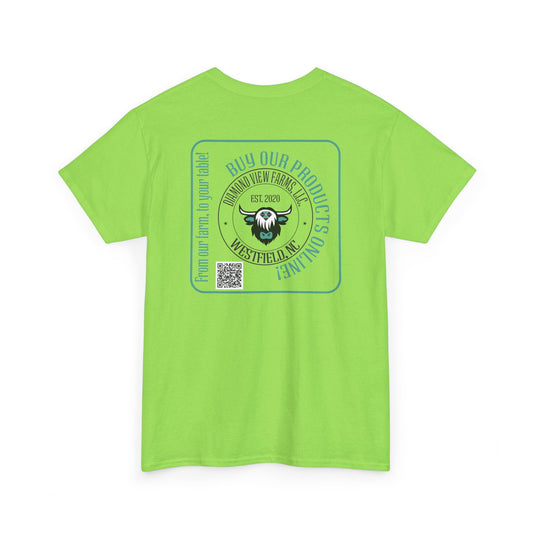 Vintage Graphic Unisex Heavy Cotton Tee - Retro Style with Cool Design, by Diamond View Farms
