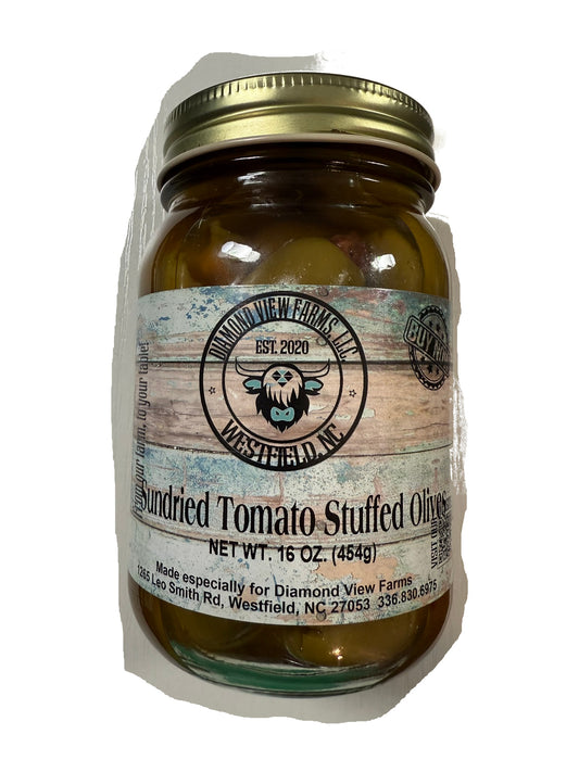 Sundried Tomato Stuffed Olives